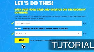 How to REDEEM vbucks on your ps4 SIMPLE METHOD [upl. by Htrowslle]