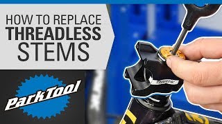 How to Replace a Bicycle Stem  Threadless [upl. by Gladis211]