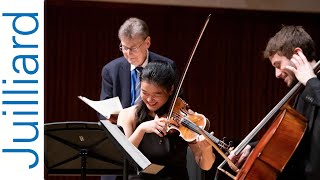 Mendelssohn Piano Trio No 1 in D Minor  Juilliard Robert Levin Master Class [upl. by Ataynik847]