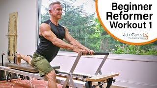 Beginner Pilates Reformer Workout 1  15 minutes [upl. by Hovey993]