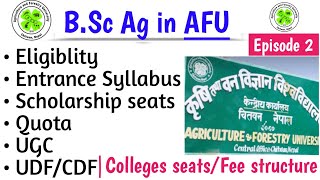 Bsc Ag in Nepal  Agriculture amp Forestry University  Full details 2021  AFU CollegesFee structure [upl. by Neirod912]