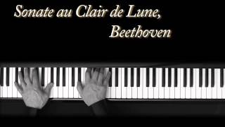 Au Clair de Lune  Beethoven  Piano  Moonlight Sonata  Op27 No2 [upl. by Patsy750]