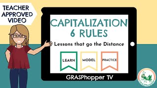 Capitalization Rules for Kids  6 Capital Letter Rules in English Teaching Video [upl. by Yettie]