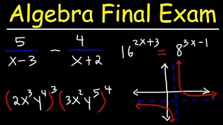 Algebra Final Exam Review [upl. by Gnem]