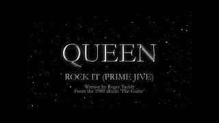 Queen  Rock It Prime Jive Official Lyric Video [upl. by Means508]