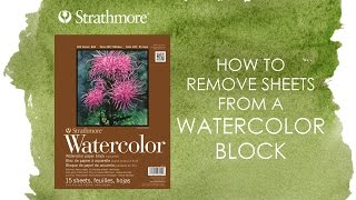 How to Remove Sheets from Watercolor Blocks [upl. by Sterner]