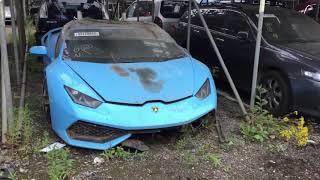 Copart Walk Around carnage Lamborghini Maserati [upl. by Cheng]