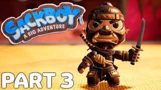 Sackboy A Big Adventure  Up For Grabs 100 Walkthrough Part 3  PS5  PS4 Gameplay [upl. by Wilson765]