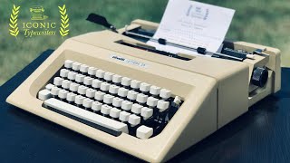 1975 Olivetti Lettera 25 Portable Typewriter  Modern Vintage [upl. by Benildas]