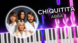 Chiquitita Abba  Piano accompaniment tutorial [upl. by Dusty]