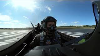 F22 Raptor Demonstration FULL 360 VR [upl. by Allevon]