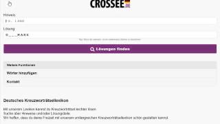 Kreuzworträtsel hilfe  wwwcrosseede [upl. by Iegres757]