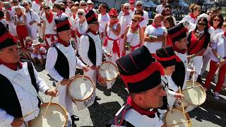 Fêtes de Bayonne 2019  le défilé des bandas le dimanche matin [upl. by Hermia]