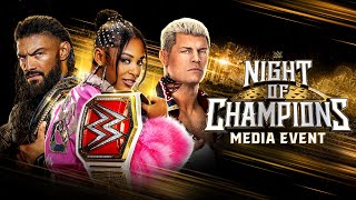 WWE Night of Champions Media Event May 26 2023 [upl. by Sedinoel]