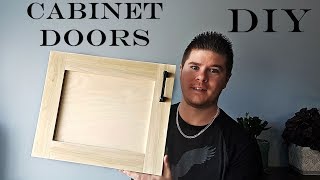 DIY Cabinet Doors super simple pocket hole  Measure and build [upl. by Uahc]