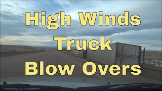 High Winds  Blow Overs  I25 Cheyenne Wyoming [upl. by Ardnaxela]