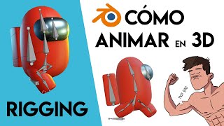 Cómo ANIMAR un PERSONAJE en 3D  TUTORIAL para PRINCIPIANTES  BLENDER  🎁 [upl. by Gunter]