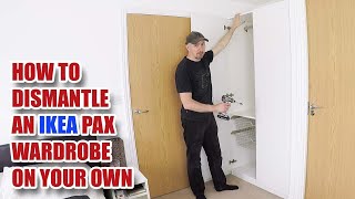 How to Dismantle an IKEA Pax Wardrobe by yourself [upl. by Meece359]