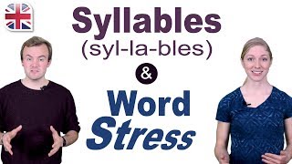 Syllables and Word Stress  English Pronunciation Lesson [upl. by Dabney]