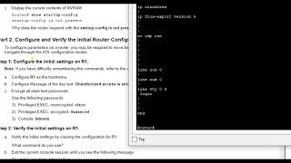 Packet Tracer 1014  Configure Initial Router Settings [upl. by Pius]