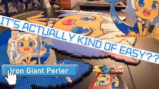 MY MOST REQUESTED TUTORIAL How To IRON Large Perler Projects [upl. by Neelyt33]