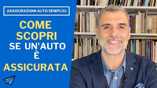 Come verificare se un auto è assicurata o meno [upl. by Aver249]