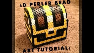 3D Perler Bead Zelda Treasure Chest [upl. by Ardied]