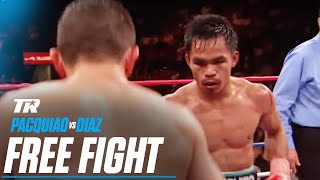 Manny Pacquiao vs David Diaz  FREE FIGHT [upl. by Niloc70]