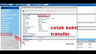 CARA CETAK BUKTI TRANSFER MANDIRI INTERNET BISNIS MIB [upl. by Aydin]