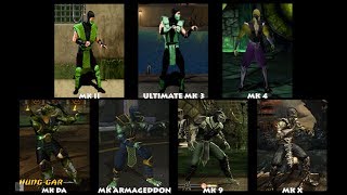 Mortal Kombat REPTILE Graphic Evolution 19922015  ARCADE PSX PS2 XBOX PC  PC ULTRA [upl. by Ys]