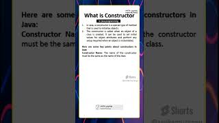 What is Constructor in Java Programming Tamil coding shorts [upl. by Tsan]