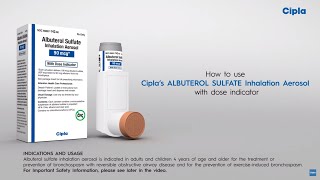 Cipla Albuterol HFA – How To Use Video [upl. by Aniretak]