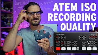 ATEM MINI PRO ISO How to get the HIGHEST recording quality [upl. by Ahsauqal]