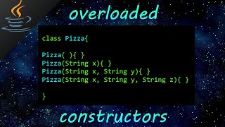 Java overloaded constructors 🍕 [upl. by Ahseikram]