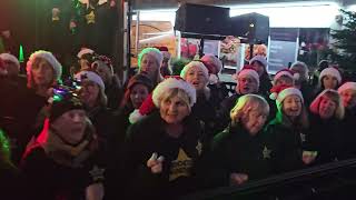 WHAT CHRISTMAS MEANS TO ME Rock Choir at Birkdale Lights Switch On 1st December 2024 [upl. by Enomar478]