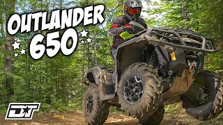 Can Am OUTLANDER 650 Mossy Oak Edition FULL REVIEW [upl. by Rehm47]