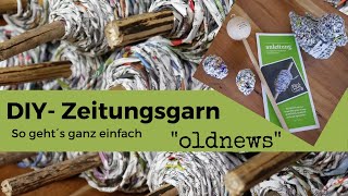 Zeitungsgarn spinnen mit der Handspindel [upl. by Nasya870]