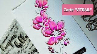 Cartes effet vitrail  Twinmarkers ACTION  Scrapbooking Carterie tutoriels français [upl. by Rabelais]