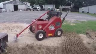 Aeration and seeding tall fescue [upl. by Tiena302]