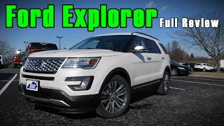 2017 Ford Explorer Full Review  Platinum Sport Limited amp XLT [upl. by Collete761]