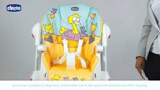 Chicco Polly Easy Highchair  How to assemble English [upl. by Servetnick297]