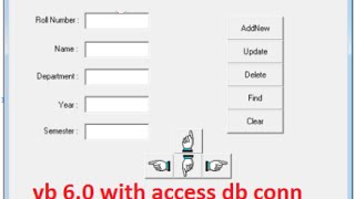 How to Connect Microsoft Access Database with Visual Basic 60 vb 60 database connection [upl. by Eidac]