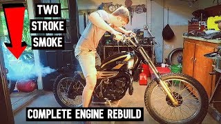 Suzuki TS185 Restoration  First Start After Engine Rebuild [upl. by Eben]