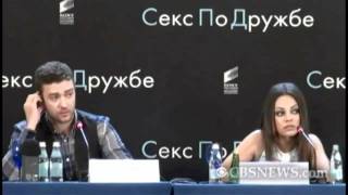 Mila Kunis chews out Russian reporter  in Russian [upl. by Don]