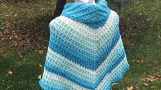 Easy Crochet Caron Cakes Shawl [upl. by Nahtanhoj]