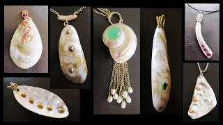 MAKE JEWELRY USING SEA SHELLS and GEMSTONES [upl. by Ardnal]