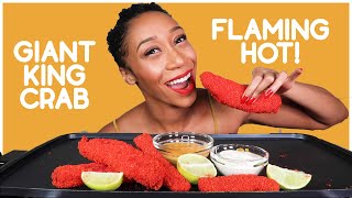 HOT CHEETO KING CRAB FLAMING HOT MUKBANG  BACK TO SCHOOL [upl. by Zampardi]