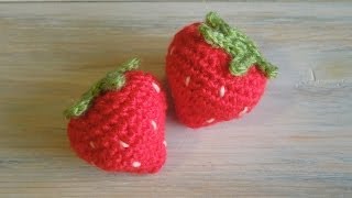 crochet How To  Crochet a Strawberry [upl. by Mcclelland307]