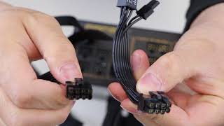 Seasonic Tutorial  Connecting power supply cables [upl. by Atnwahs419]