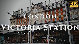 London Victoria Station Walk Through England 4K [upl. by Jandy]